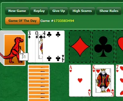 CANFIELD SOLITAIRE BY GREENFELT gameplay big